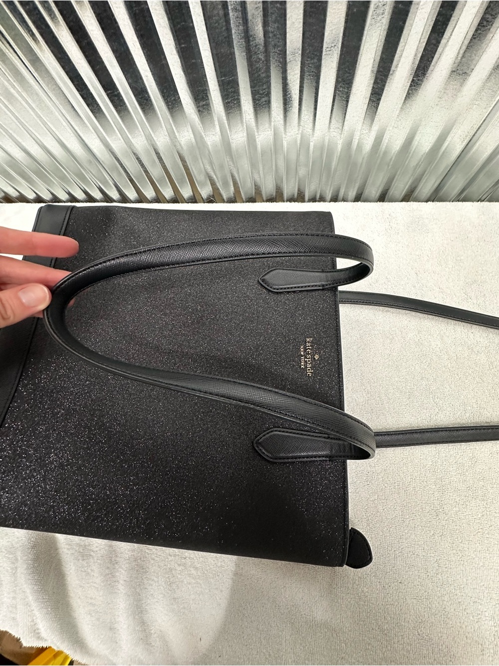 Kate Spade Black Glitter Tote Bag - Picture 11 of 15